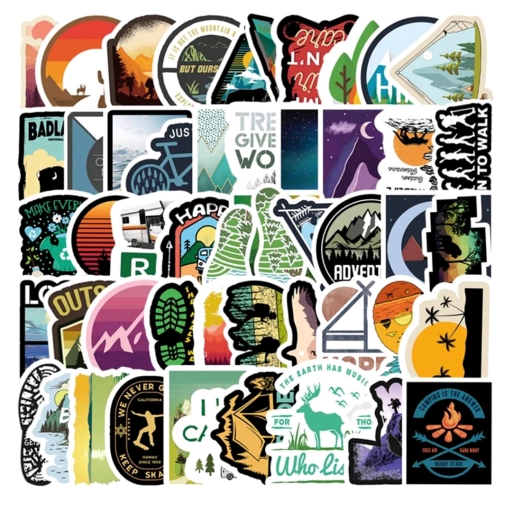 🍉5 for $25* Outdoor Adventure Stickers